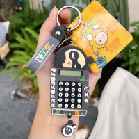 AB-8163 Eggy Party Calculator Keychain – Black Egg Version