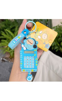 AB-8162 Eggy Party Calculator Keychain – Blue Egg Version