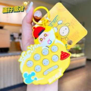 AB-8155 Eggy Party Whac-A-Mole Keychain – Yellow Egg Edition