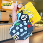 AB-8158 Eggy Party Whac-A-Mole Keychain – Little Black Egg, black egg keychain, whac a mole keychain, eggy party keychain, collectible accessory, novelty keychain uk, kids gifts uk, party bag fillers uk, affordable gifts uk, gifts and accessories, collectible toys uk, lovon, lovon uk