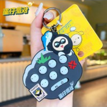 AB-8158 Eggy Party Whac-A-Mole Keychain – Little Black Egg, black egg keychain, whac a mole keychain, eggy party keychain, collectible accessory, novelty keychain uk, kids gifts uk, party bag fillers uk, affordable gifts uk, gifts and accessories, collectible toys uk, lovon, lovon uk