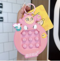 AB-8209 Eggy Party Stress Relief Series Keychain – Pink Eggy