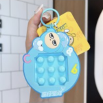 Eggy Party Stress Relief Blue Eggy Keychain UK