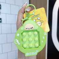 AB-8212 Eggy Party Stress Relief Series Keychain – Green Eggy