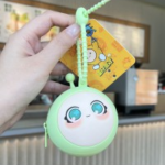 AB-8154 Eggy Party Coin Purse Keychain – Green Eggy