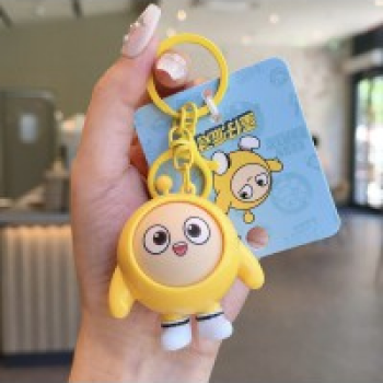AB-8278 Eggy Party Face-Changing Series Keychain – Yellow Eggy
