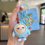 AB-8280 Eggy Party Face-Changing Series Keychain – Blue Eggy