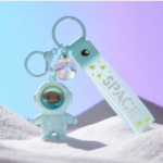 Sunset Lamp Green Keychain UK