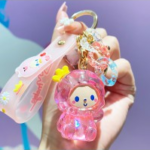 Crown Monkey Pink Keychain UK