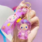 Crown Monkey Purple Keychain UK