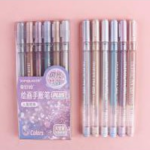 Mermaid Glitter Journal Pens 6 Pack UK