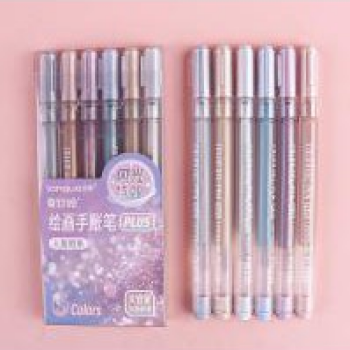 Mermaid Glitter Journal Pens 6 Pack UK